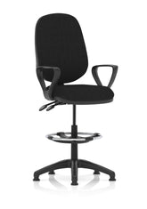Eclipse Plus II Chair Black Loop Arms Hi Rise Kit KC0254 DD